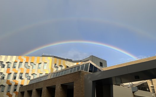 雙彩虹欸!